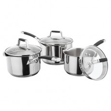 Stellar Induction 3 Piece Draing Saucepan Set Stellar Induction 3 Piece Draing Saucepan Set