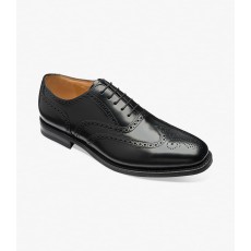 Loake 302 Black Polished Oxford Brogue Shoe Loake 302 Black Polished Oxford Brogue Shoe
