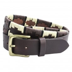 Leather Guatamalen Style Belt Brown L Leather Guatamalen Style Belt Brown L
