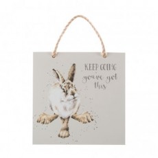 Wrendale Wooden Plaque-Hare Wrendale Wooden Plaque-Hare