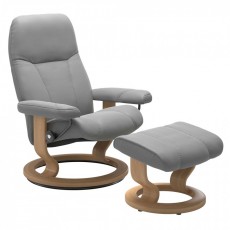 Stressless Consul Classic Chair with Footstool Stressless Consul Classic Chair with Footstool