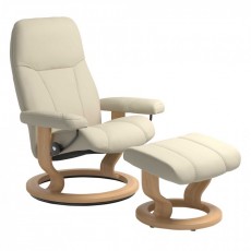 Stressless Consul Classic Chair with Footstool Stressless Consul Classic Chair with Footstool