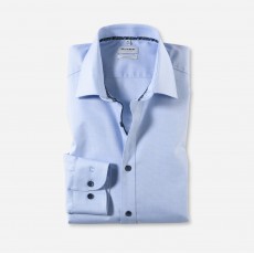 Olymp Contrast Button Collar Trim Body Fit Shirt Olymp Contrast Button Collar Trim Body Fit Shirt