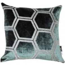 Large hexagon cut velvet Pine Green 43x43 Large hexagon cut velvet Pine Green 43x43