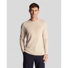 Lyle & Scott Tonal Eagle Cotton Crew Neck Jumper Lyle & Scott Tonal Eagle Cotton Crew Neck Jumper