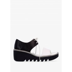 Fly London Bilu Sandal White/Black Fly London Bilu Sandal White/Black