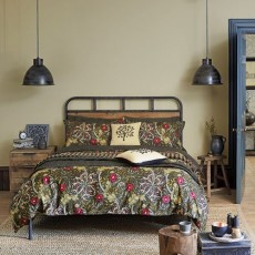 Morris & Co Seaweed Black Duvet Cover Set Morris & Co Seaweed Black Duvet Cover Set