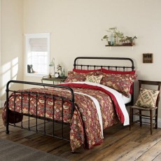 Morris & Co Strawberry Thief Crimson Standard Pillowcase Pair Morris & Co Strawberry Thief Crimson Standard Pillowcase Pair
