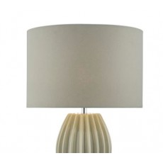 Cassandra Grey Cotton Drum Shade 40cm Cassandra Grey Cotton Drum Shade 40cm