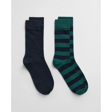 Gant Barstripe and Solid Socks 2-Pack Gant Barstripe and Solid Socks 2-Pack