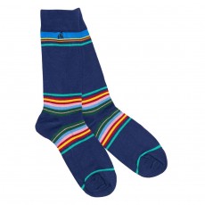 Swole Panda Navy Stripe Socks Swole Panda Navy Stripe Socks