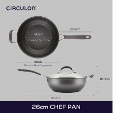 Circulon ScratchDefense A1 Series Chefs Pan 26cm/4.25L Circulon ScratchDefense A1 Series Chefs Pan 26cm/4.25L