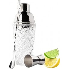 Taylor's Eye Witness 3pc Cocktail Reeded Glass/Stainless Steel Taylor's Eye Witness 3pc Cocktail Reeded Glass/Stainless Steel