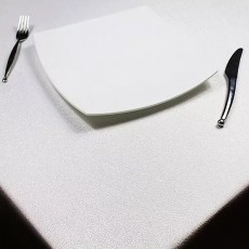 Peggy Wilkins Textiles Astra Tablecloth White/Silver 53 x 88 Peggy Wilkins Textiles Astra Tablecloth White/Silver 53 x 88