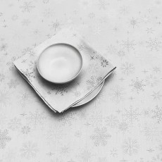 Peggy Wilkins Textiles Snow Crystal Tablecloth Peggy Wilkins Textiles Snow Crystal Tablecloth
