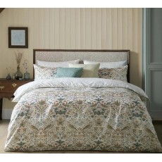 Ashley Wilde William Morris at Home Strawberry Thief Hessian Duvet Set Ashley Wilde William Morris at Home Strawberry Thief Hessian Duvet Set