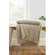 Bianca Cable Knit Throw 150 X 200 Bianca Cable Knit Throw 150 X 200