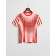 Gant Striped Shield Short Sleeve T-Shirt Gant Striped Shield Short Sleeve T-Shirt