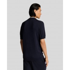 Lyle & Scott Tipped Mock Neck Short Sleeve Jumper Lyle & Scott Tipped Mock Neck Short Sleeve Jumper