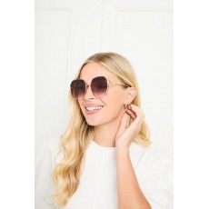 Elie Beaumont-Sunglasses Gold/Dark Grey Lens Elie Beaumont-Sunglasses Gold/Dark Grey Lens