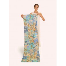 Powder Springtime Cotton Scarf Floral Denim Powder Springtime Cotton Scarf Floral Denim