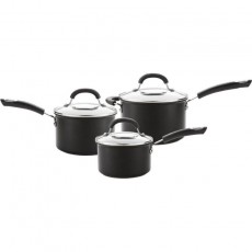 Circulon Total Hard Anodised Saucepan Set 3pce Circulon Total Hard Anodised Saucepan Set 3pce