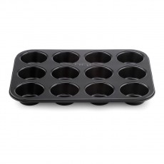 Prestige Inspire Bakeware Muffin Tin 12 Cup-Black