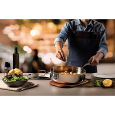 Saute Pan with Lid-Tri-Ply 30cm 5.6L