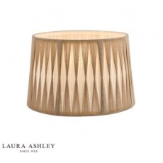 Laura Ashley 12" Gathered Pleat Cotton Shade Natural Laura Ashley 12" Gathered Pleat Cotton Shade Natural