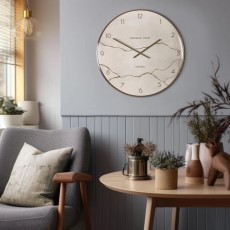 Art Marketing Thomas Kent 26" Oyster Wall Clock-Stone