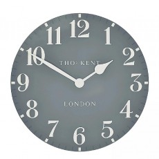 Art Marketing Thomas Kent 12" Arabic Wall Clock-Flax Blue