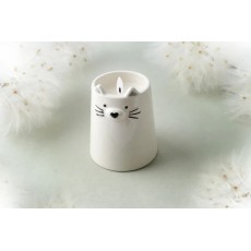 Send with Love Ceramic Cat Tealight Candle