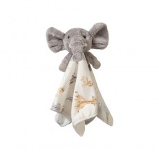 Wrendale Little Wren Plush Comforter-Little Savannah Elephant Wrendale Little Wren Plush Comforter-Little Savannah Elephant