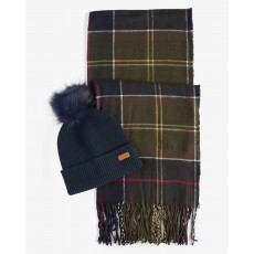 Barbour Dover Beanie & Hailes Scarf Gift Set Barbour Dover Beanie & Hailes Scarf Gift Set