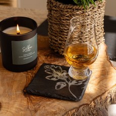 Single Slate Coaster-Autumn Acorns Single Slate Coaster-Autumn Acorns
