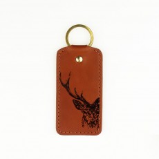 Leather Keyring-Stag Leather Keyring-Stag