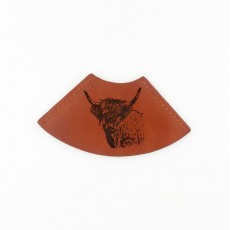 Leather Corner Bookmark-Highland Cow Leather Corner Bookmark-Highland Cow