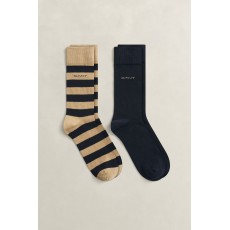 Gant Barstripe And Solid Socks 2-Pack Gant Barstripe And Solid Socks 2-Pack