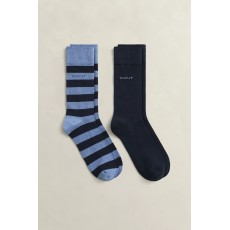 Gant Barstripe And Solid Socks 2-Pack Gant Barstripe And Solid Socks 2-Pack