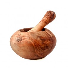 Olive Wood Small Pestle And Mortar Set Olive Wood Small Pestle And Mortar Set