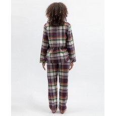 Cyberjammies Wild Slumber Plum Checks L/Slv Pyjamas