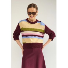 Numph Riette Pixel Stripe Pullover Numph Riette Pixel Stripe Pullover