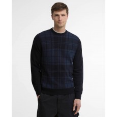 Barbour Mineral Tartan Crew Jumper Barbour Mineral Tartan Crew Jumper
