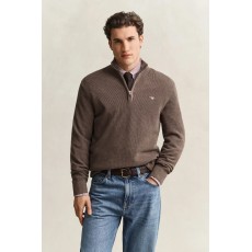 Gant Micro Textured Cotton Half Zip Gant Micro Textured Cotton Half Zip