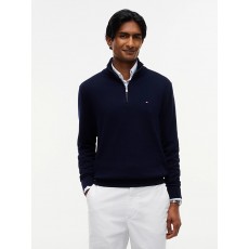 Tommy Hilfiger Pima Organic Cotton Cashmere Zip Mock Tommy Hilfiger Pima Organic Cotton Cashmere Zip Mock