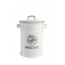 Pride of Place Coffee Jar White Pride of Place Coffee Jar White