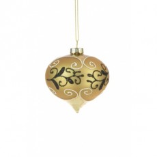 Glass Penny Onion Gold 8cm Glass Penny Onion Gold 8cm