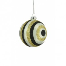 Glass Molly Bauble Multi Coloured 8cm Glass Molly Bauble Multi Coloured 8cm