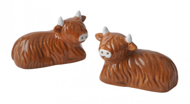 Bramble Farm Highland Cow Salt & Pepper Shakers