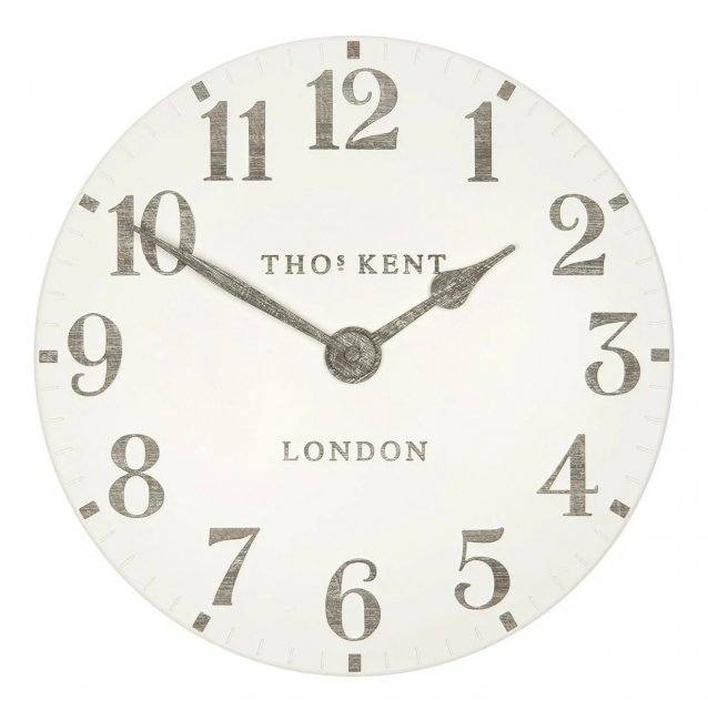 12" Arabic Wall Clock-Limestone